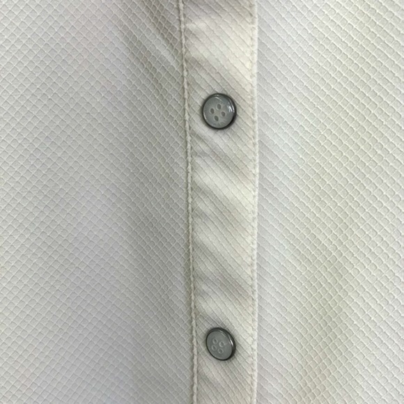 Harley Davidson - Ivory Performance Fast Dry Vented Woven Button Up Shirt Size L - Picture 6 of 13